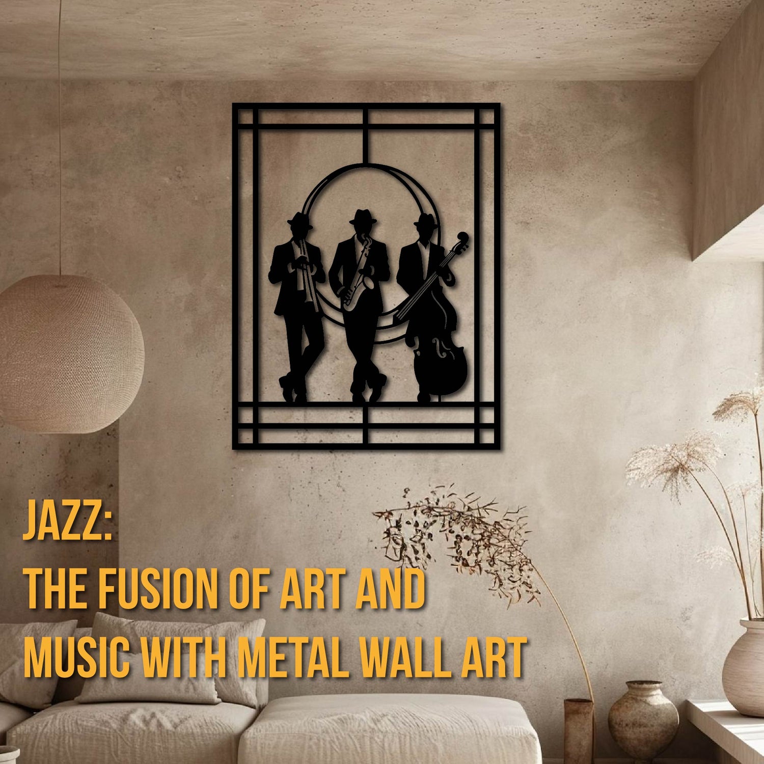 Bring the Spirit of Jazz into Your Home: The Fusion of Art and Music with Metal Wall Art