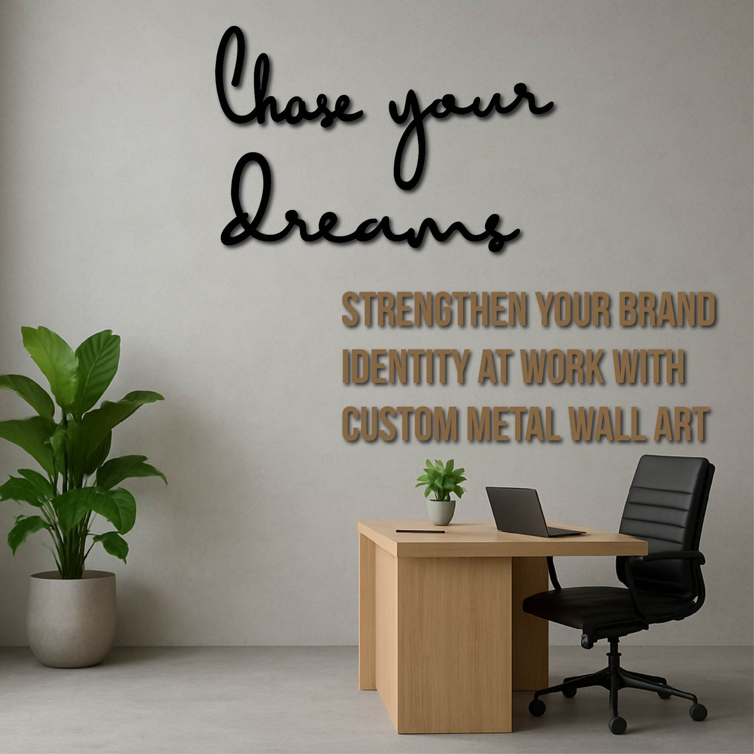 Strengthen Your Brand Identity at Work with Custom Metal Wall Art