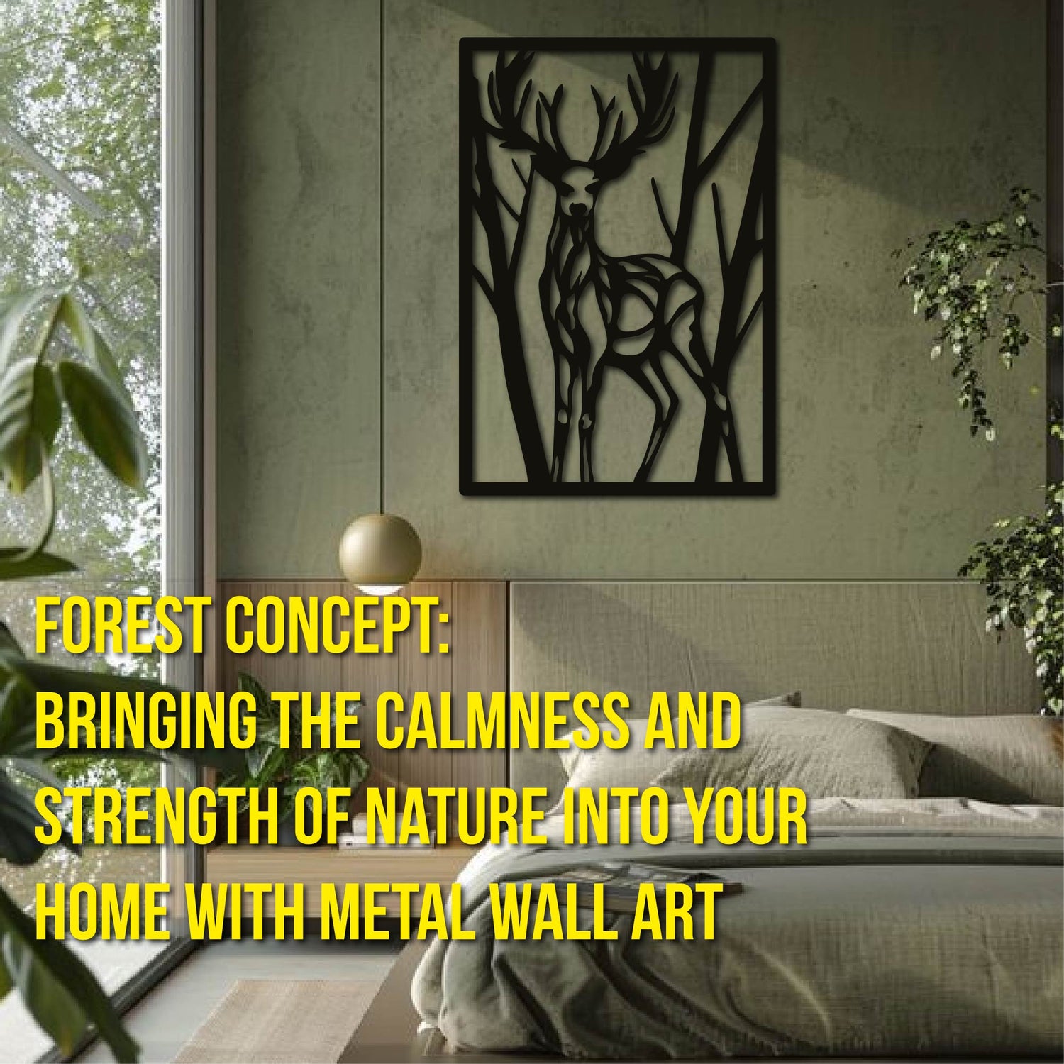 Forest Concept: Bringing the Calmness and Strength of Nature into Your Home with Metal Wall Art