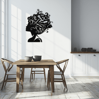 Hair Stylist Metal Wall Art - Steel Wall Decor for Salons and Studios - KAF004