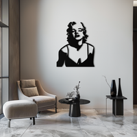 Glamorous Marilyn Monroe Metal Wall Art – Iconic Pop Art Steel Decor - KAF153