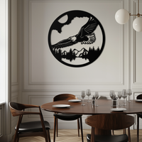 Majestic Eagle Metal Wall Art - Nature-Inspired Decor - KAF201