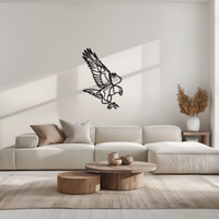 Eagle Metal Wall Art – Bold & Majestic Bird Decor - KAF271
