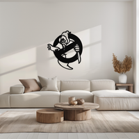 Ghost Scream Inspired Metal Wall Art – Horror Comedy Themed Home Decor Panel- KAF638