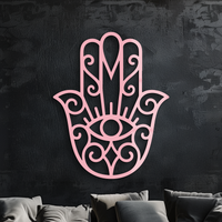 Hamsa Hand Metal Wall Art – Spiritual Protection & Boho Home Decor - KAFGP030