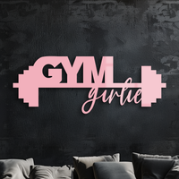 Gym Girlie Metal Wall Art – Fitness Motivational Home & Gym Decor - KAFGP121