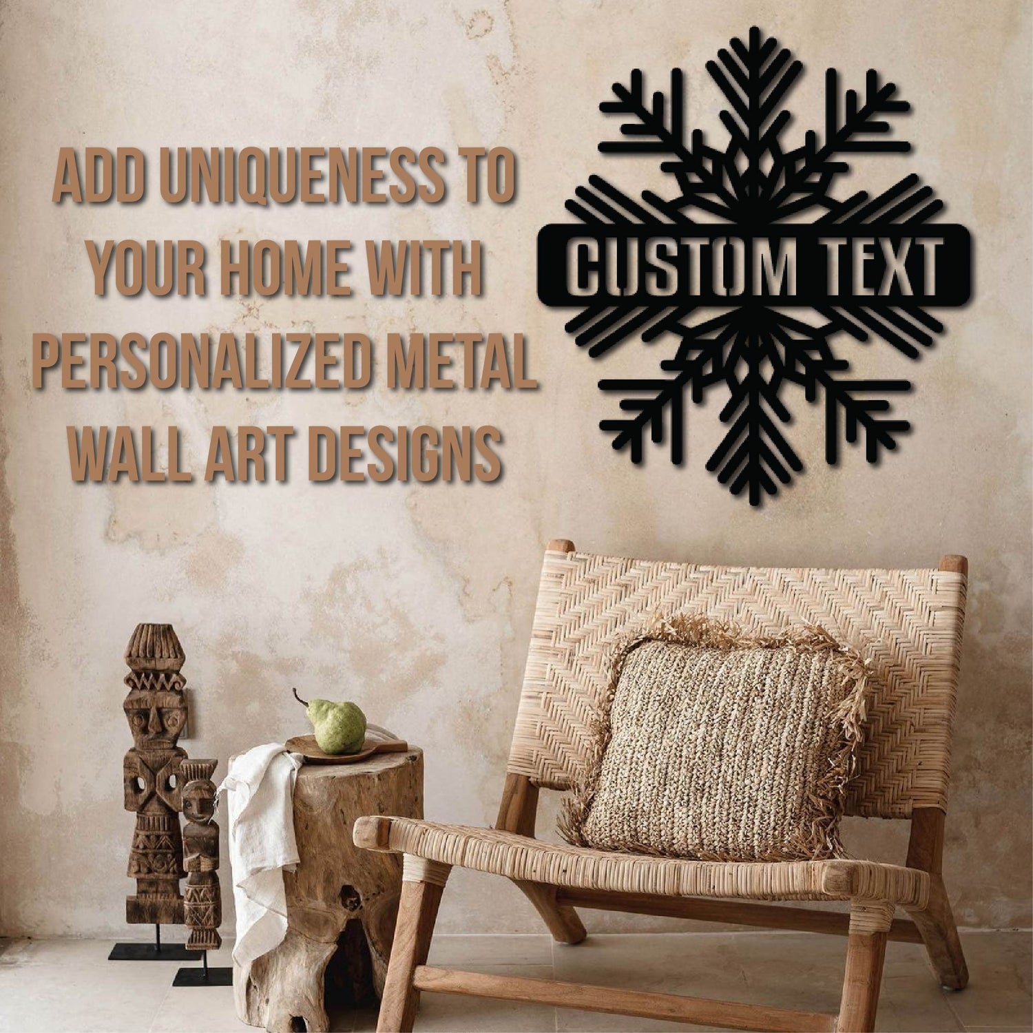 Add Uniqueness to Your Home with Personalized Metal Wall Art Designs