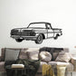 1959 El Camino Perspective Metal Car Wall Art - MT1148