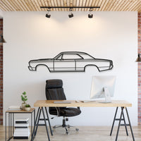 1967 Chevrolet Chevelle metal car wall art – classic mid-size coupe silhouette
