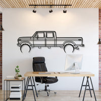 1976 Ford F‑350 Laser‑Cut Metal Wall Art Silhouette Design