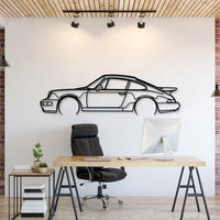 Let the Porsche 964 Turbo silhouette elevate your wall with vintage performance flair
