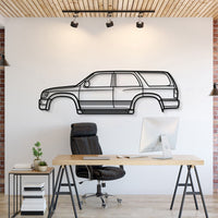 1996 Toyota 4Runner 3rd Gen N180 metal car wall art silhouette for garage décor