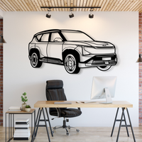 EV5 Metal Car Silhouette