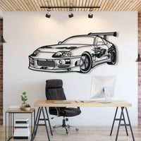 Fast and Furious Supra Metal Car Silhouett