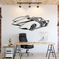Speed Racer Mach 5 Metal Car Silhouett
