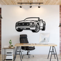 2006 Ford Mustang GT Convertible perspective metal wall art – classic performance silhouette décor