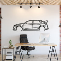 Honda Civic Type R FK8 metal car wall art silhouette for garage décor
