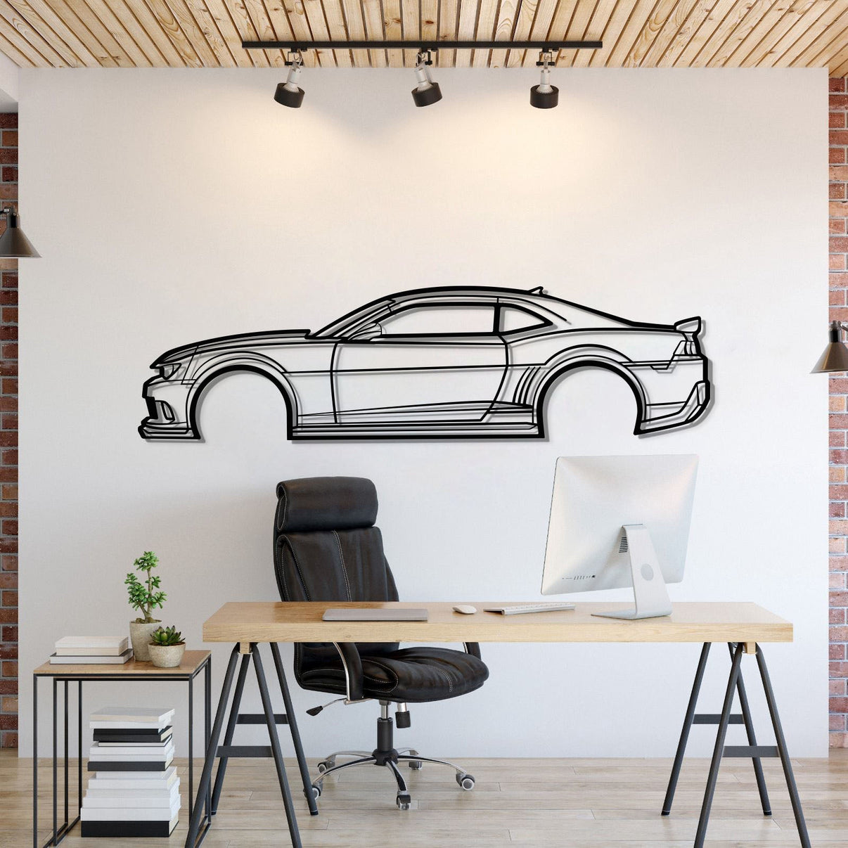 2014 Chevrolet Camaro Z28 Metal Wall Art Laser Cut 2 Mm Steel Silhouette
