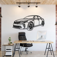 2016 Kia Optima perspective metal wall art – laser-cut automotive silhouette décor