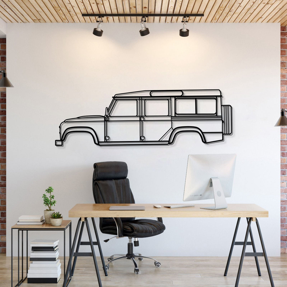 2016 Land Rover Defender 110 Metal Wall Art Laser Cut 2 Mm Steel Silhouette