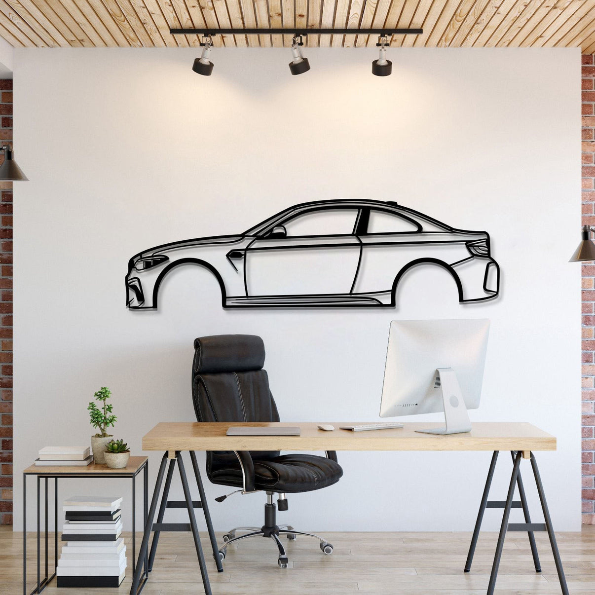 2019 BMW F87 M2 Metal Wall Art Laser‑Cut Silhouette Design