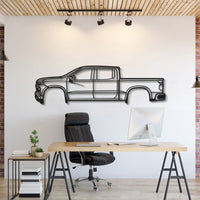 2019 Chevrolet Silverado 1500 4th Gen Laser‑Cut Metal Wall Art Silhouette