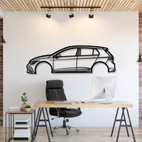 2022 Golf GTI metal car wall art adds sporty elegance to a modern living room