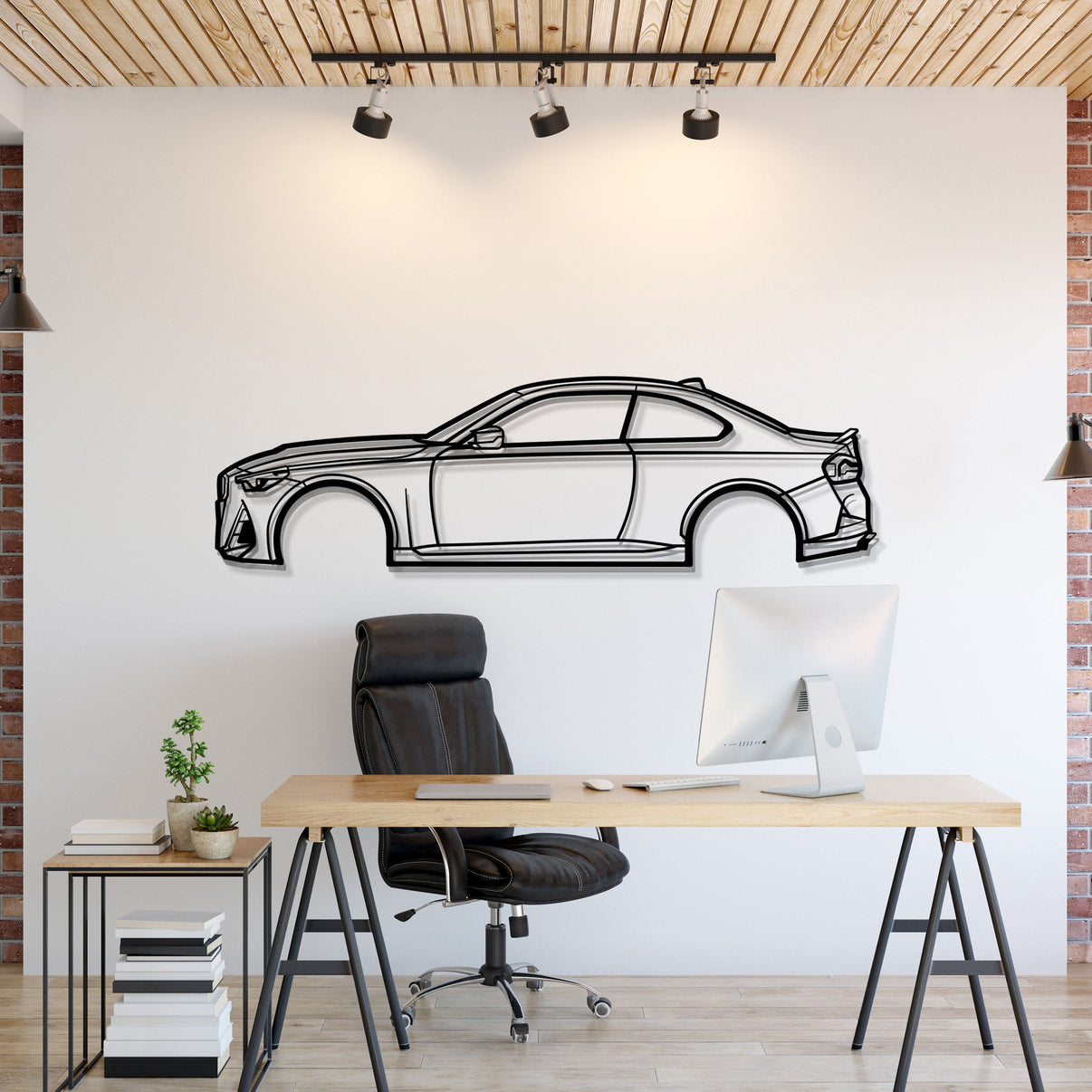 2022 BMW M240i Laser‑Cut Metal Wall Art Silhouette Design