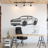 2023 Challenger Perspective Metal Car Wall Art - MT0435