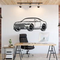 2023 Mustang perspective metal wall art laser cut 2 mm steel silhouette