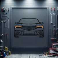 2024 Acura Integra Type S front view metal neon car wall art – laser-cut steel décor for modern tuner enthusiasts