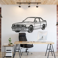 E30 Perspective Metal Car Wall Art  - MT0428