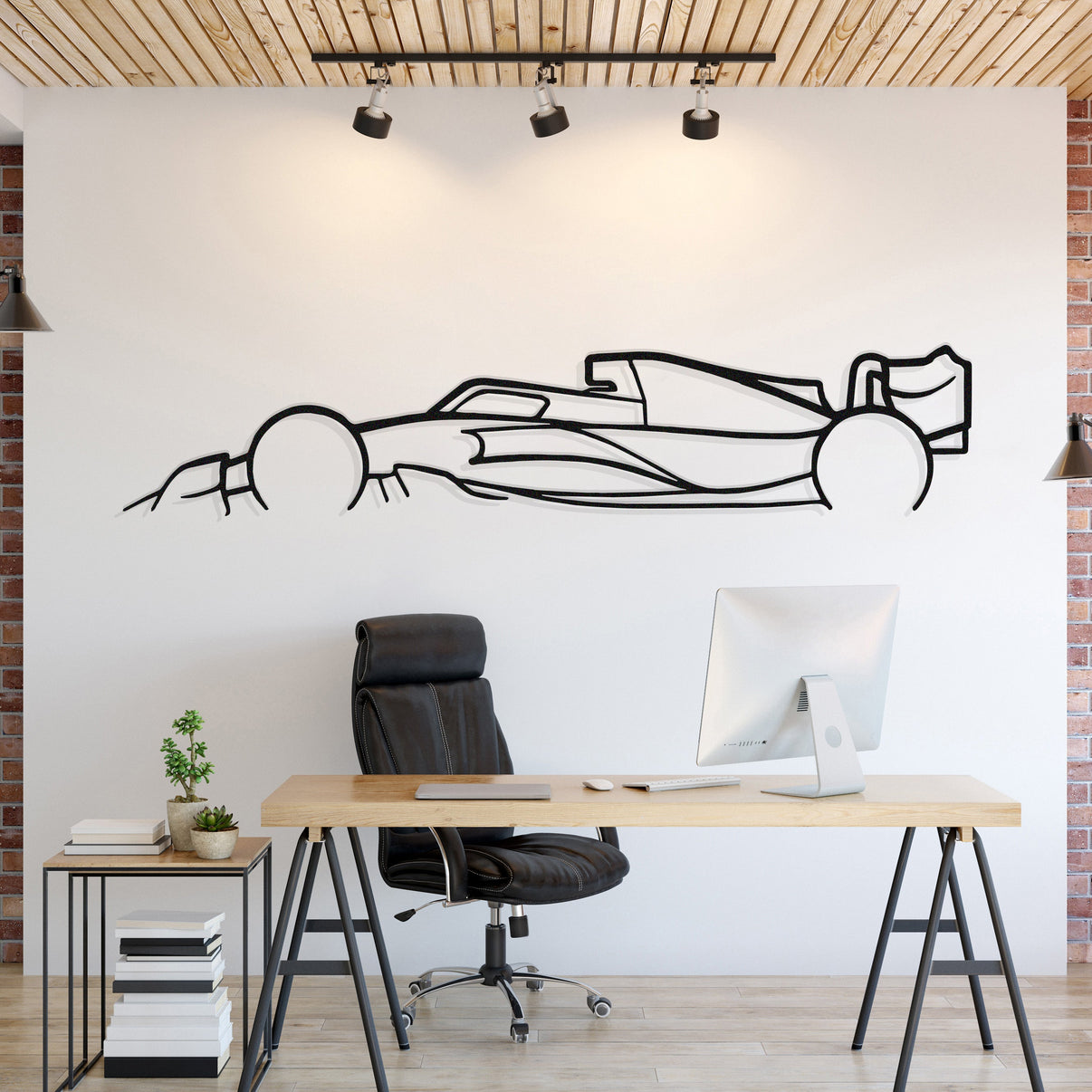 Formula 1 2022–2023 metal car silhouette wall art