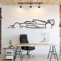 Formula 1 2022–2023 metal car silhouette wall art