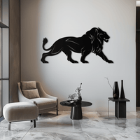 Majestic Lion Wall Art - Steel Wall Decor for Home and Office -KAF002
