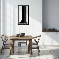 Islamic Calligraphy Metal Wall Art - "Ya Allah" Modern Design -KAF180