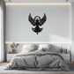 Guardian Angel Metal Wall Art – Spiritual Angel Silhouette with Halo for Home Blessing Decor- KAF359