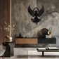 Guardian Angel Metal Wall Art – Spiritual Angel Silhouette with Halo for Home Blessing Decor- KAF359
