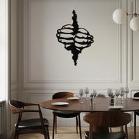 Freedom Hands Silhouette Metal Wall Art – Black Steel Inspirational Home Decor- KAF488