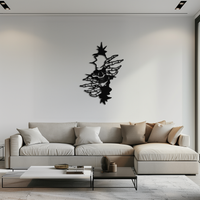 Skeleton Hands and Skull Metal Wall Art – Ripped Wall Horror Decor-KAF619