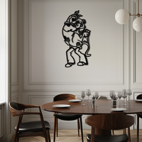 Shaggy Metal Wall Art – Scooby-Doo-Inspired Silhouette for Cartoon Fans- KAF656