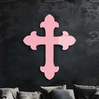 Classic Cross Silhouette Metal Wall Art – Timeless Religious Decor - KAFGP035