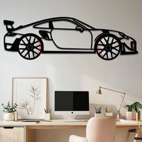 Porsche 911 GT2 Metal Wall Art – Rotating Wheel Motorsport Silhouette | Premium Gift for Car Enthusiasts ,KAFMEKA050