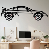 Porsche 911 GT2 Metal Wall Art – Rotating Wheel Motorsport Silhouette | Premium Gift for Car Enthusiasts,KAFMEKA052