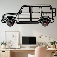 Mercedes G-Class Metal Wall Art – Luxury SUV Silhouette with Rotating Wheels 🚙✨KAFMEKA069