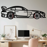 Mercedes AMG GT Metal Wall Art – Rotating Wheels • Luxury Car Silhouette Decor for Garage & HomeKAFMEKA072