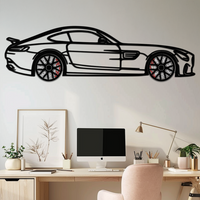 Mercedes AMG GTS Metal Wall Art – Rotating Wheel Luxury Car Decor – Perfect Gift for Car Enthusiasts - KAFMEKA073