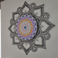 Mandala Spinner Wall Art – Hand-Spun Metal Decor - KAFMEKMO002