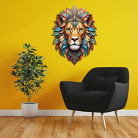 Regal Lion Metal Wall Art – Tribal Vibes, Fierce Style-KAFUVM029
