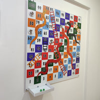 Wall Climb & Slide Game – Metal Board Game & Wall Art - KAFWGA013